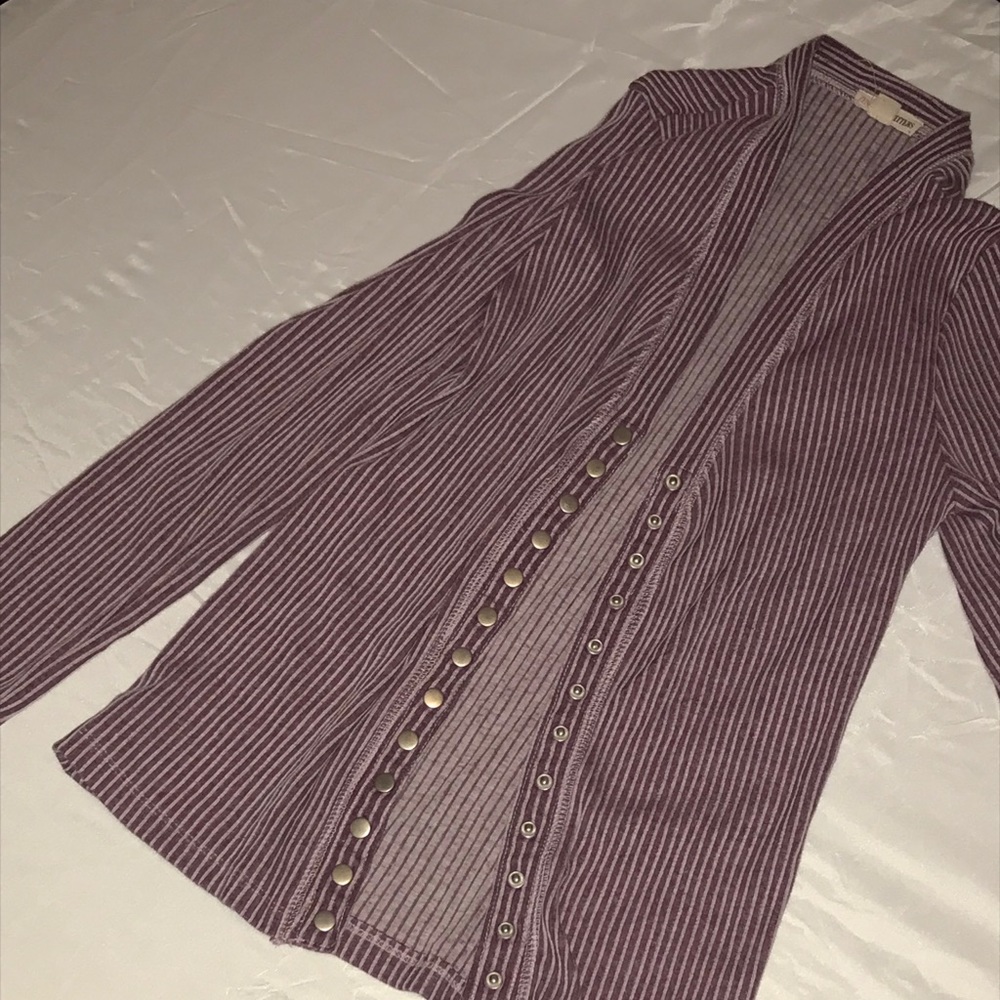 Button Down Striped Tee